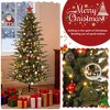 Pre-Lit Artificial Christmas Tree –  PVC Branches & Metal Hinges, Easy Setup for Home/Office/Party Holiday Decor - 4 of 4