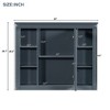 NicBex Wall Mounted Bathroom Storage Cabinet,35'' x28'' Medicine Cabinet with 6 Open Shelves and Mirror,Bathroom Storage Cabinet for Bathroom - 3 of 4