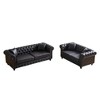 SKRAN Chesterfield Sofa with Rolled Arms 3 Seater with Button Design and for Apartment,Living Room - 4 of 4