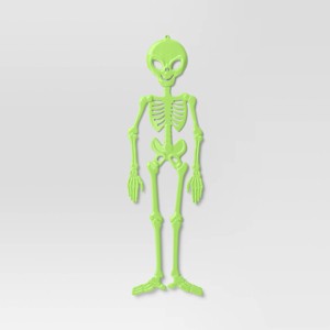 59" 3D Jointed Alien Skeleton Halloween Decorative Prop Green - Hyde and EEK! Boutique™ - 1 of 3