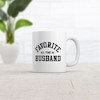 Crazy Dog T-Shirts Favorite All Time Husband Mug Funny Sarcastic Married Graphic Novelty Coffee Cup-11oz - 2 of 4