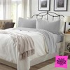 Ultra-Soft Cotton Heathered Melange Jersey Knit Sheet Set - Great Bay Home - 2 of 4