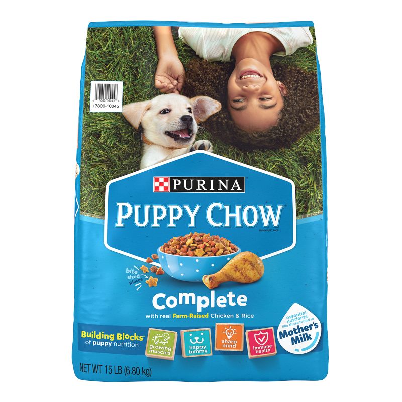 Dog Chow Complete Dry Dog Food with Real Chicken &#38; Rice Flavor - 15lbs, 1 of 9
