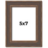 PosterPalooza | Photo Size Elegant Brown Picture Frame - UV Acrylic, Foam Board Backing, Hanging Hardware - 2 of 4