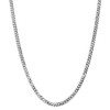 Black Bow Jewelry 5.5mm, 14K White Gold, Solid Miami Cuban (Curb) Chain Necklace - 2 of 4