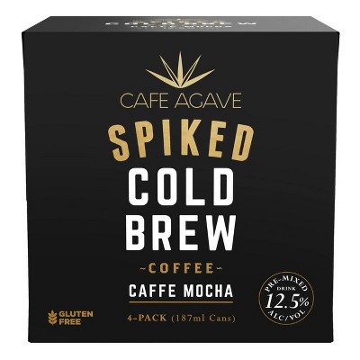 Cafe Agave Caffe Mocha Spiked Cold Brew Coffee - 4pk/187ml Cans