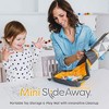 Creative QT SlideAway, On-The-Go Mini Storage Bag and Table Top Play Mat, Room and Travel Toy Organizer - Gray Triangle Print - 2 of 4