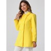 INSPIRE CHIC Women's Christmas Peter Pan Collar Double Breasted Long Trench Winter Pea Coat - 3 of 4