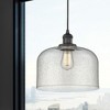 X-Large Bell-1 Light Mini Pendant in Industrial Style-12 Inches Wide by 8 Inches High - 2 of 2