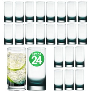 NutriChef 12.5oz Clear Highball Drinking Glass - 4pc Set - 1 of 4