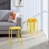 VECELO 6-Piece Stacking Stools, 17.7 in. Standard Height, Portable Plastic Colorful Decoration Stools for School Classroom or Office - 4 of 4