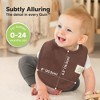 KeaBabies 8pk Organic Quin Baby Bibs for Drooling and Teething, Cotton Drool Bibs, Newborn Baby Boys, Baby Girls Bibs - 4 of 4