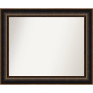 34"x28" Villa Wood Wall Mirror, Oil Rubbed Bronze - Amanti Art: Modern Rectangle, Wood Frame - 1 of 4
