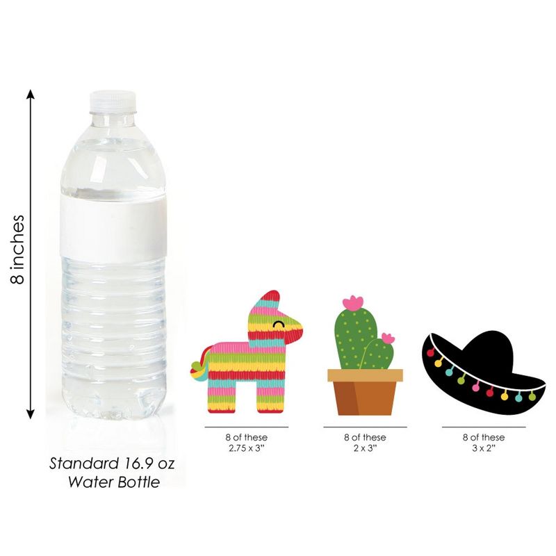 Big Dot of Happiness Let's Fiesta - DIY Shaped Fiesta Party Cut-Outs - 24 Count, 3 of 7