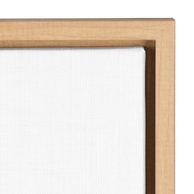 Black and White Deer with Antlers Framed Canvas Art