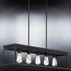 Urban Ambiance Luxury Industrial Chandelier 9''H x 38''W,  Midnight Black Finish,  Berkeley Collection, UHP3920 - 4 of 4