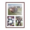 PosterPalooza | Brown Finish Collage Frame - White Mat, 20 Frame Sizes to Choose From, UV Acrylic - 4 of 4