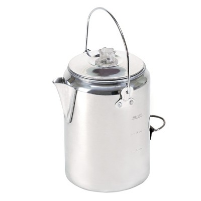 Enamel Percolator Coffee Pot 8 Cup - White