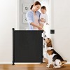 iMountek"Retractable Baby Safety Gate 58.3in Extra Wide for Toddlers, Dogs - Punch & Punch-Free Kit"Black Grey - 4 of 4