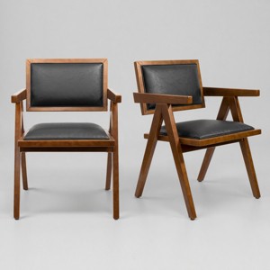 Art Leon Set of 2 Modernist Dining Chair Inspired by Capitol Complex Chairs - 1 of 3