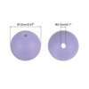 Unique Bargains Round Loose Silicone Beads for DIY Keychain Jewelry Making 50 Pcs - 3 of 4