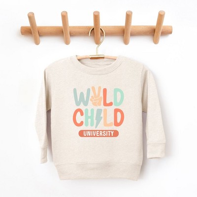 The Juniper Shop Wild Child Peace Toddler Graphic Sweatshirt