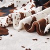 Itopfox Soft Cow Print Blanket, Ultra Cozy Throw for Couch, Bed, and Travel, All-Season Cow Decor Blanket, Lightweight and Durable - 3 of 4