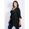 Avenue Women's Plus Size Veronica Dobby Tunic - 4 of 4