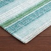 Martha Stewart Stella Ticking Stripe Slip-Resistant Kitchen Mat Runner, Mint Green/White, 20"x50" - image 4 of 4