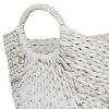 CosmoLiving by Cosmopolitan 19" x 22" x 17" Water Hyacinth Contemporary Storage Basket White - image 3 of 4