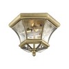 Livex Lighting Monterey/Georgetown 2 - Light Flush Mount in  Antique Brass - 4 of 4