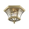 Livex Lighting Monterey/Georgetown 2 - Light Flush Mount in  Antique Brass - image 4 of 4