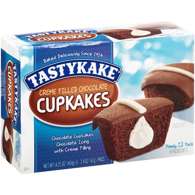 Tastykake Creme Filled Chocolate Cupcakes - 14.25oz/12pk