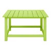 WestinTrends Dylan 5-Piece Outdoor Patio HDPE Adirondack Chair With Square Coffee Table Conversation Set - 3 of 4