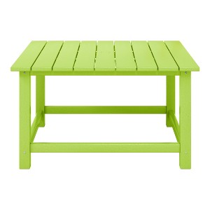 WestinTrends Malibu Low Outdoor HDPE Square Patio Coffee Table - 1 of 4