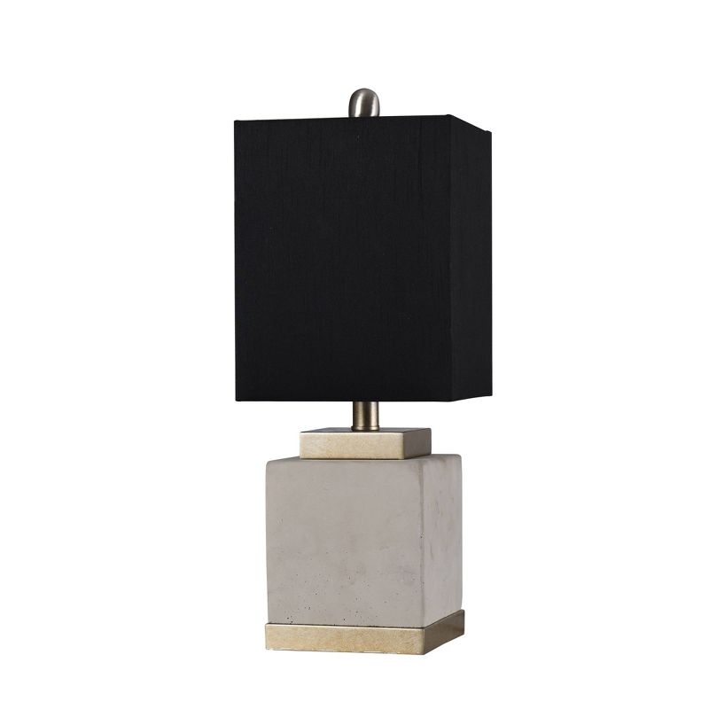 Natasha Table Lamp Soft Brass Natural Cement Black - StyleCraft, 1 of 13