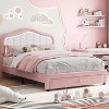 Twin/Twin-XL/Full Size Upholstered Bed Frame with Storage Drawer and Smart light Headboard for Kids, Wooden Slats Support, No Box Spring Needed - 3 of 4