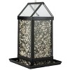 Audubon Modern Farmhouse Clear View House Feeder - Black - 2 of 3