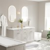 LOVMOR 4-piece Bathroom Hardware Set Including 24" Hand Towel Bars, Toilet Paper Holders, Towel Rings, Robe Towel Hooks - 2 of 4