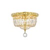 Elegant Lighting Wiley Collection Flush Mount D10in H8in Lt:4 Gold Finish - 2 of 4