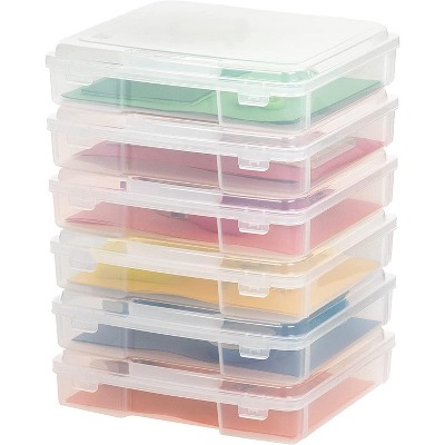 Iris Usa 10pack Plastic Storage Containers With Latching Lid For Pencil Box,  Lego, Crayon, Stackable : Target