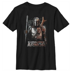 Boy's Star Wars The Mandalorian Din Djarin Beskar Armor T-Shirt - 1 of 4