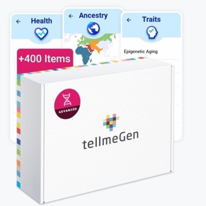 tellmeGen Starter & Advanced DNA Test Kits: 90-400+ Online Reports - Ancestry, Traits & Wellness - Lifetime Updates - Guaranteed Privacy & Security - 1 of 4