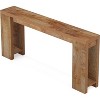 Gulches Farmhouse 70.9" Wood Console Table, Sofa Table for Entryway, Brown - 4 of 4