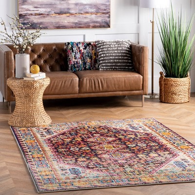 Handmade Reversible Black Synthetic 4' x 6' Easy-Care Rug