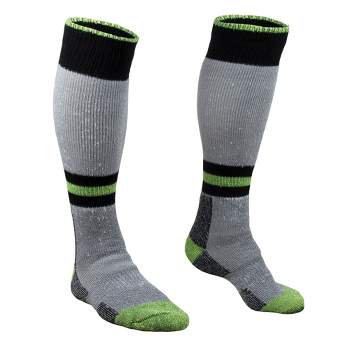 RefrigiWear Men's Cold Weather Moisture Wicking 15-Inch Knee Length Super Sock