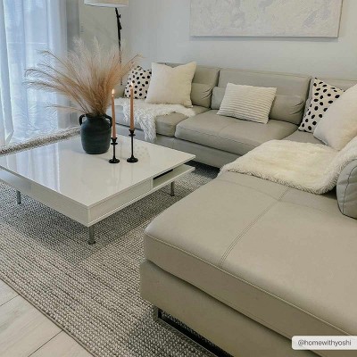 Gowan Cream Low Pile Washable Polyester Area Rug