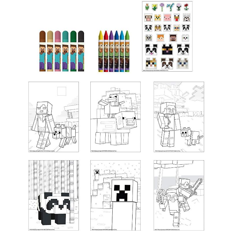 Minecraft Activity Egg Craft Kit | Coloring Pages | Stickers | Markers | Crayons, 2 of 7