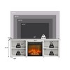 HOMLUX Modern Fireplace TV Stand for TVs up to 65" with Storage Media Console - 3 of 4