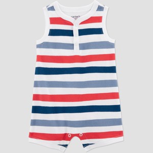 Carter's Just One You® Baby Boys' Striped Romper - 1 of 3